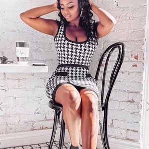 Black/White combo onesie/skirt